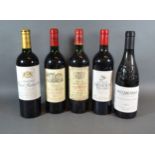 One Bottle Chateau Haut Batailley Pauillac 2001 Red Wine together with four other bottles of red