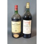 One Bottle Chateau Malartic La Graviere Grand Cru 1981 Red Wine 150cl together with another