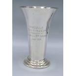 A George V Silver Flared Rim Trophy Cup, Birmingham 1934, 14 ozs. 18 cms tall