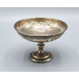 A Birmingham Silver Pedestal Bon Bon Dish of pierced form, 11.5 cms diameter