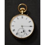 Gold Pocket Watch London 1915 by Goldsmiths & Silversmiths Co., of London. Clean and in good working