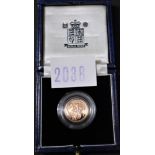 Gold Proof Half Sovereign 1992, Royal Mint 178 of 3783, Boxed.