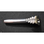 Silver Top Pocket Flower Holder, Hallmarked Birmingham 1988. Look like Hercule Poirot when you go