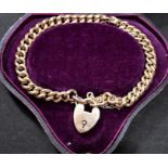 Gold Bracelet Lock/Chain 15ct .625 Victorian Standard approx 13 Grams, lovely box