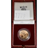 Gold Proof Sovereign 2000, Royal Mint Boxed