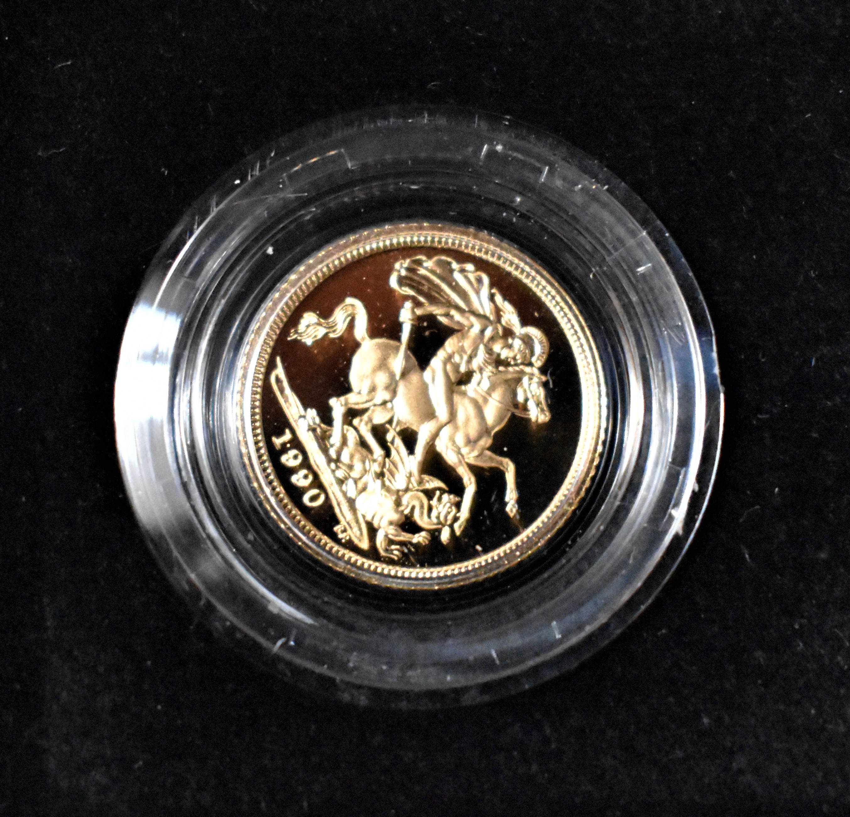 Gold Proof Half Sovereign 1990, Royal Mint 274 of 4231, Boxed with Certificate. - Image 2 of 2