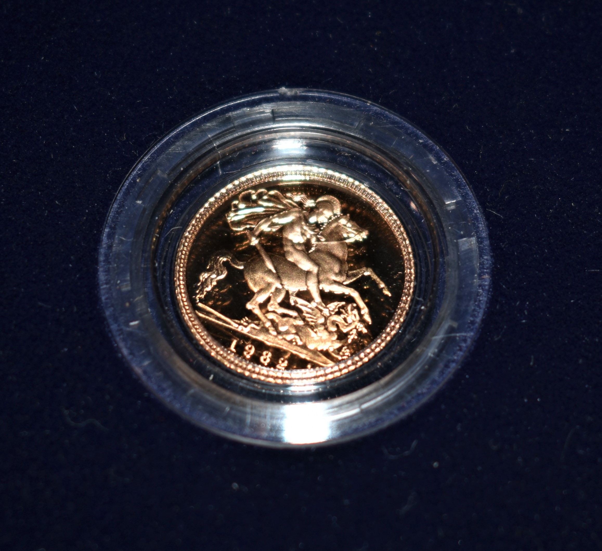 Gold Proof Half Sovereign 1982, Royal Mint, Boxed.