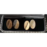 Gold 9ct Cufflinks, an attractive pair, 7 Grams nicely boxed.