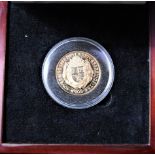 Gold 1989 Double Sovereign Proof £2, only 2000 Minted, Royal Mint Boxed with Certificate.