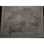 Switzerland Map Engraved by G.H. Swanston, Edinburgh. A. Fullarton & Co. Edinburgh, London & Dublin.