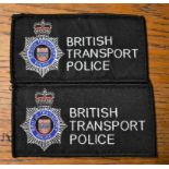 British Transport Police Cloth Pullover Patches (2) EIIR Crown