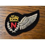 Rhodesian Air Force Navigator Cloth Brevet Wing