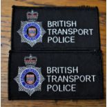 British Transport Police Cloth Pullover Patches (2) EIIR Crown