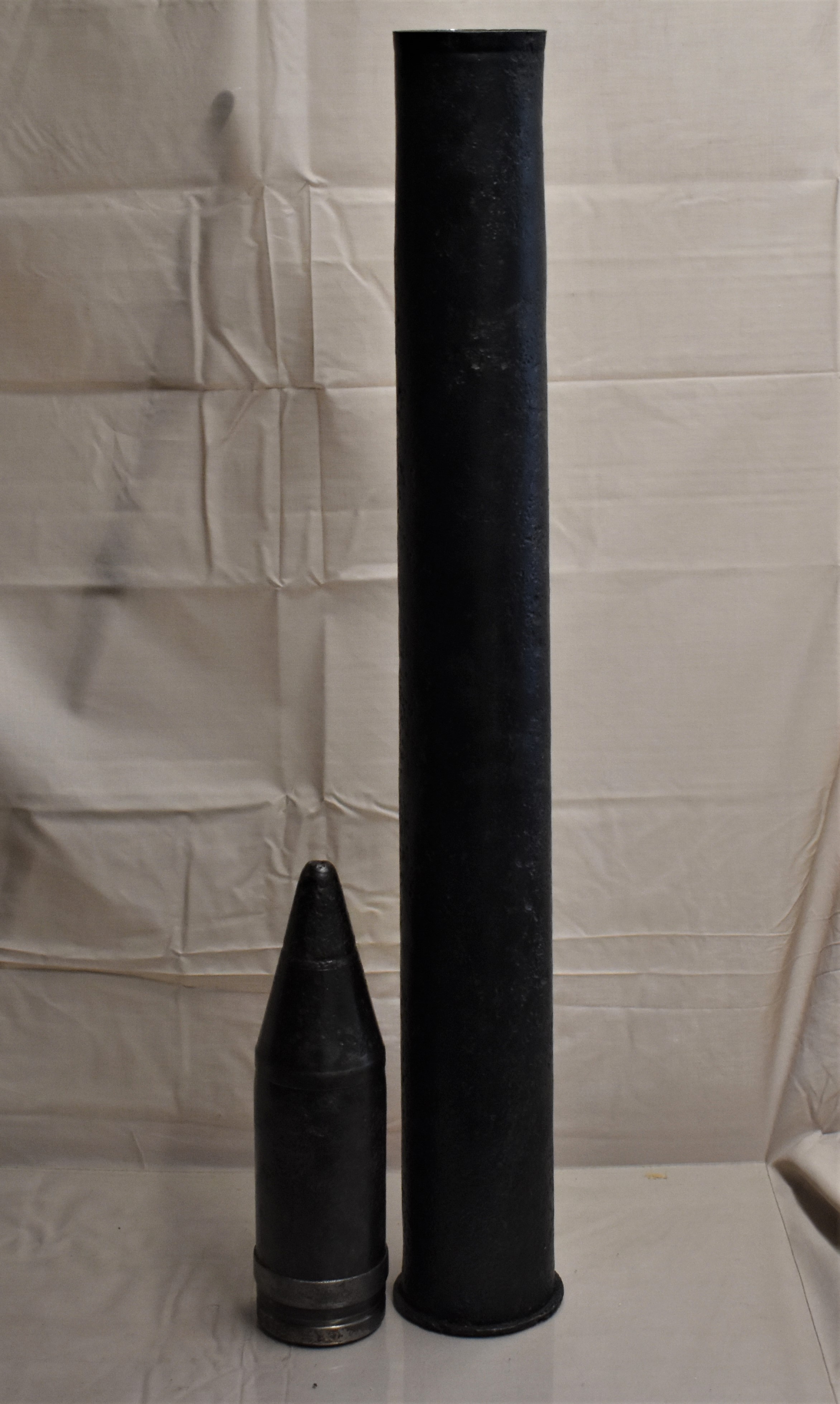 German WWII A.P. Projectile with Ballistic Cap and Piercing Cap, Type 39, 75-mm Pzgr. Pair. 39 KwK