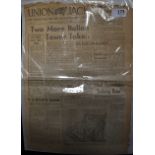 Union Jack Newspaper - The News Paper of the Fighting Forces (2) issues dated 1943 they cover some