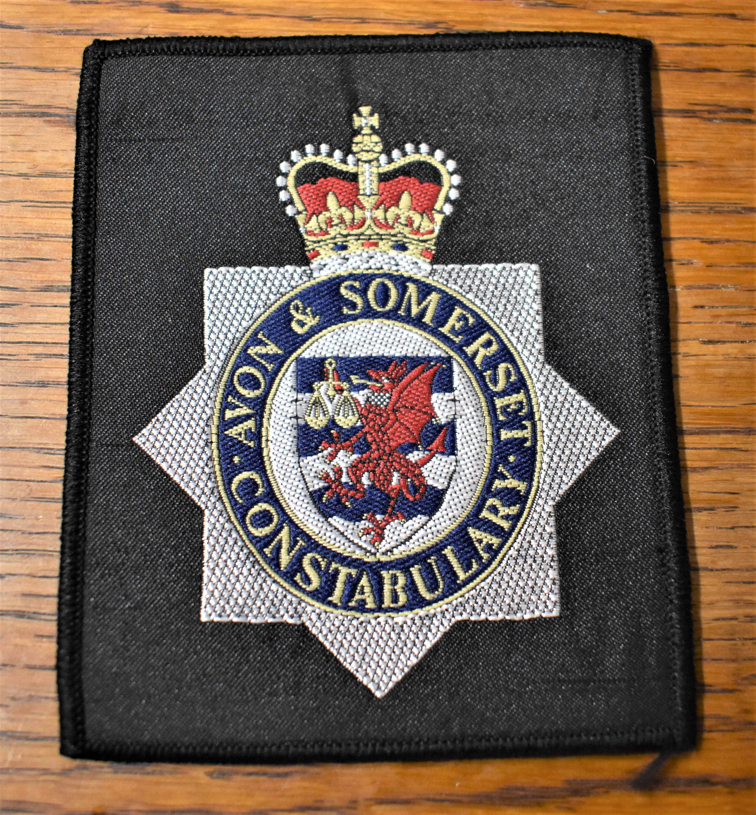 Avon & Somerset Constabulary Embroidered badge, these are usually found on more recent or current