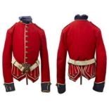 The Royal Scots (Lothian Regiment) Highland Doublet C.1898. Small. Scarlet cloth with dark blue near