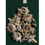 British EIIR Cap Badges (15) including: Royal Army Medical Corps, Royal Corps of Transport, Royal