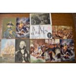 Lord Horatio Nelson Postcards (10), an excellent selection of picture Postcards including The