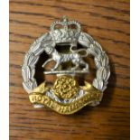 Royal Hampshire Regiment EIIR Cap Badge (Bi-metal), slider and made 'Ammo UK'