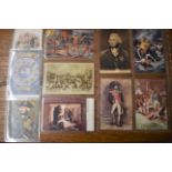 Lord Horatio Nelson Postcards (10), an excellent selection of picture Postcards including The