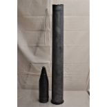 German WWII A.P. Projectile with Ballistic Cap and Piercing Cap, Type 39, 75-mm Pzgr. Pair. 39 PAK