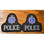 Hertfordshire Police Cloth Pullover Patches (2) EIIR Crown