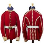 Northamptonshire Regiment. Drummer Boy's Parade Tunic. 1895 Pattern. Small. Scarlet cloth with
