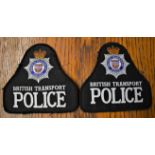 British Transport Police Cloth Pullover Patches (2) EIIR Crown
