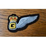 Army Air Corps EIIR Air Gunner Brevet Cloth Patch