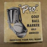 "Pro" Golf Ball Marker, No. 4800 produced by United metal products Corp.