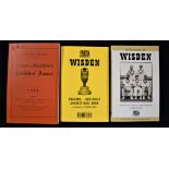 Selections of Wisden and James Lillywhites annuals & quiz books highlighting over 100 years of