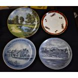 Selection of Porcelain plates showing golfing locations and themes. Made by the Royal Copenhagen,