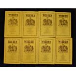 Wisden Almanac 122nd to 129th editions (1985-1992) 8 volumes