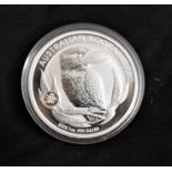 Australia 2012 Silver Dollar, Kookaburra, capsuled