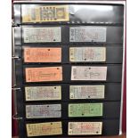 London Bus Tickets - A collection of 1950's London Transport Buses, L.T. Buses and County Buses,