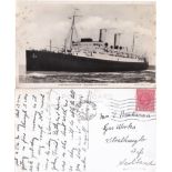 Canadian Pacific Liner S.S. "Duchess of Bedford" RP Postcard, used Southampton (Paquebot) 17 Jul