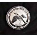 Australia 2011 Silver Dollar, Kookaburra, capsuled