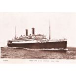 Orient Line R.M.S. "Otranto" RP Postcard, used Gibraltar 1936