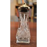 Silver Topped Sugar shaker, hallmarked W.Y.&S., (dented)