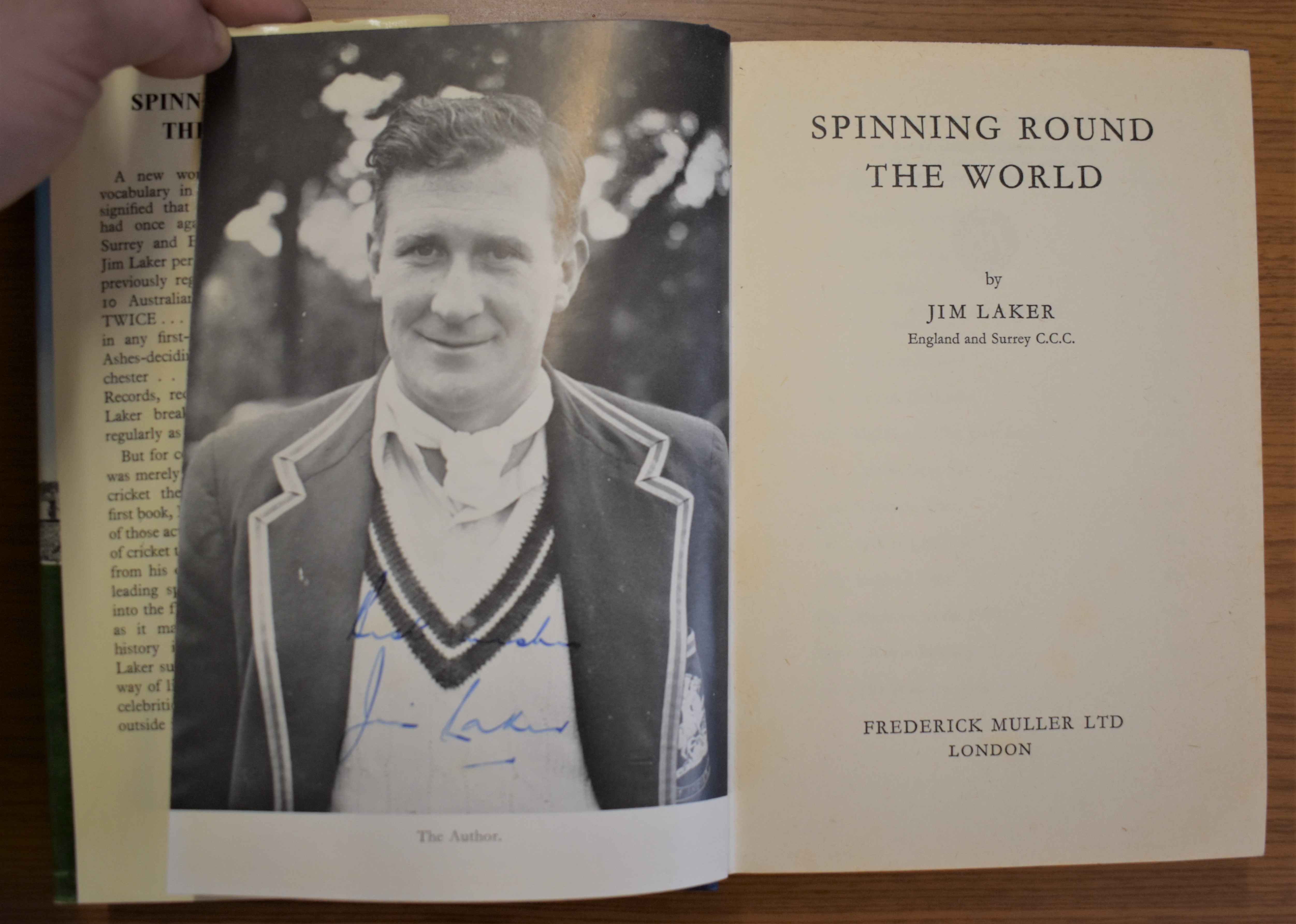 Spinning round the World Jim Laker (signed) - Image 2 of 2