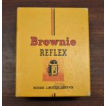 Vintage Rare Collectible Brownie Reflex, Made In England, Kodak Ltd. Camera in original box