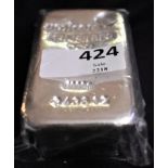 One Kilo Hallmarked Silver Bar (1000 grams) with certificate