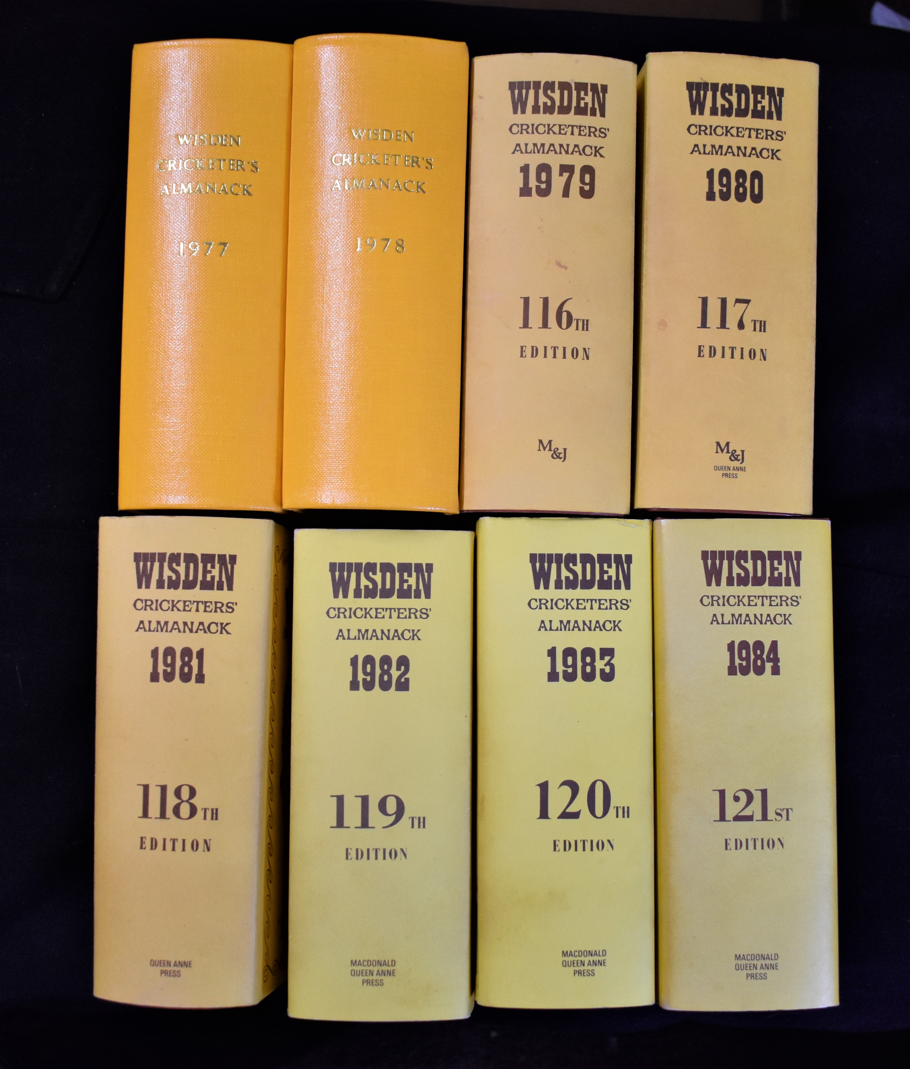 Wisden Cricketers Almanacs (8 volumes) 1977-1984; 144-121st editions - Image 2 of 2