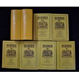 Wisden Cricketers Almanacs (8 volumes) 1977-1984; 144-121st editions