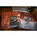 Vinyl Collection in a box (60) Genres: Country and classical such as Jonny Cash, Nat King Cole,