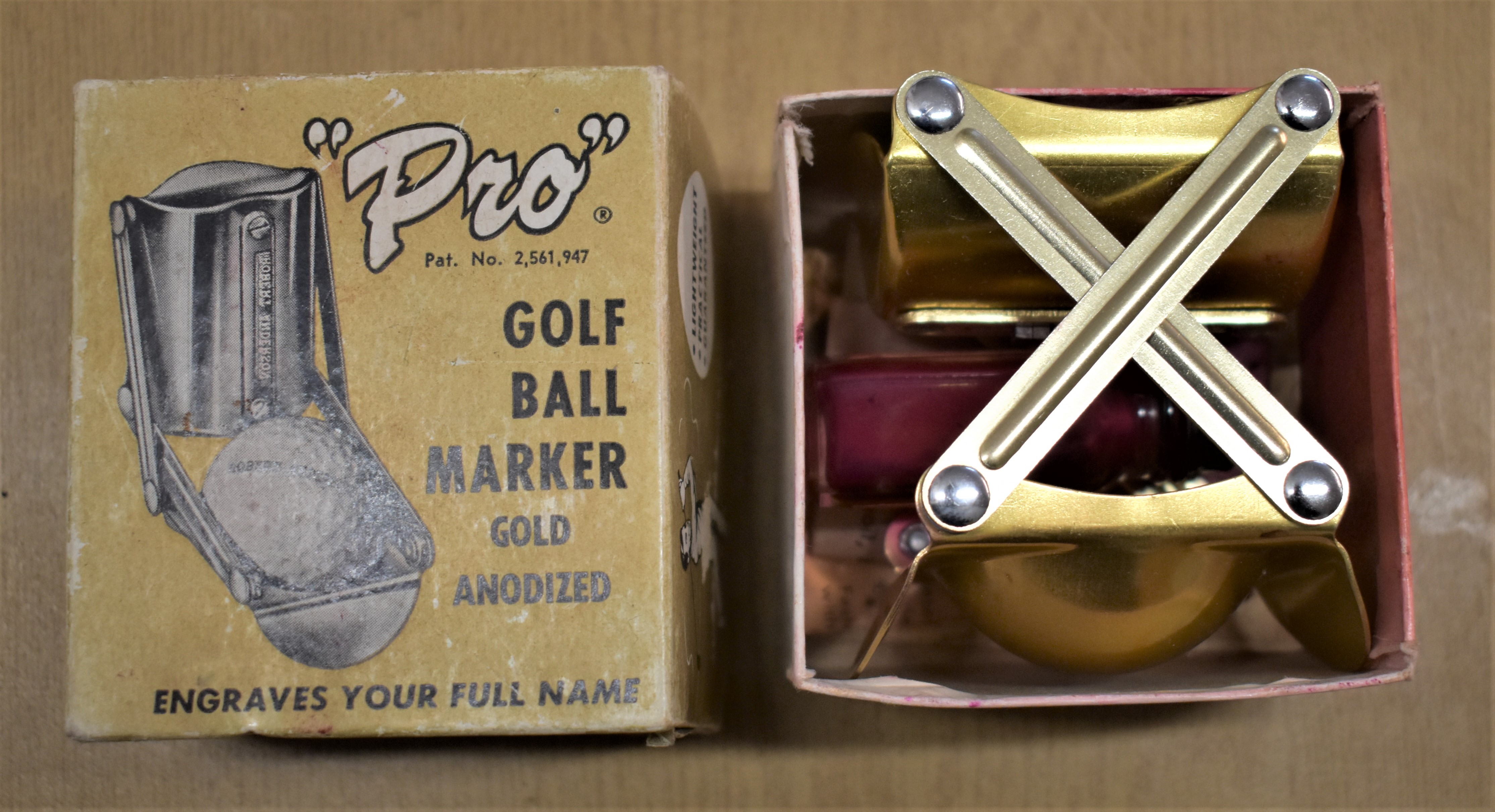 "Pro" Golf Ball Marker, No. 4800 produced by United metal products Corp. - Image 2 of 2