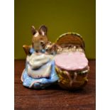 Beatrix Potter "Hunca Munca" Mouse Figurine made by F. Warne & Co, Beswick England No.35 '10X', made