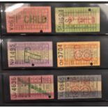 London Bus Tickets - A collection of 1950's London Transp't T&T Tickets and County Buses,