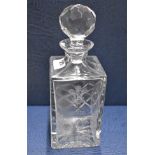 Wedding Of Prince Of Wales & Lady Diana 1981 Crystal Spirit Decanter, 'To Commemorate The Marriage